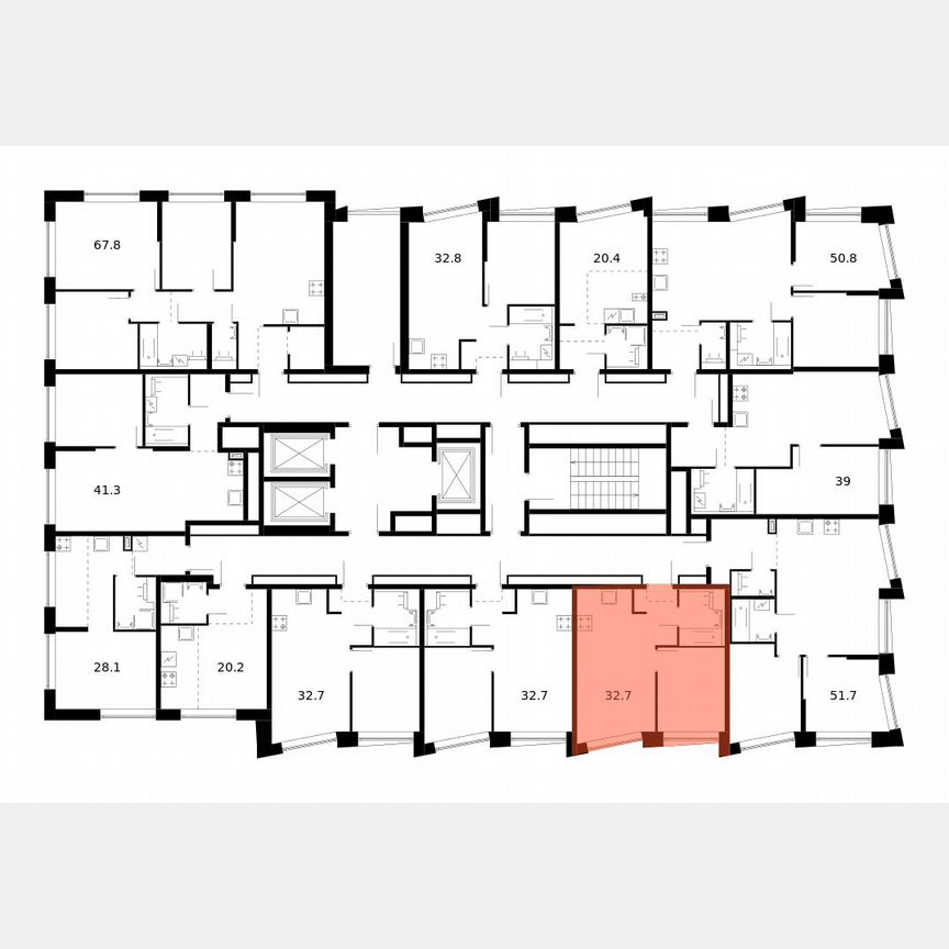 1-к. квартира, 32,7 м², 18/23 эт.