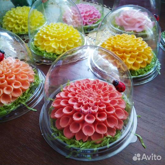 Роза в куполе мыло ручной работы