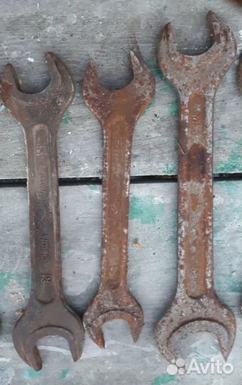 Рожковые большие ключи 27-36 СССР