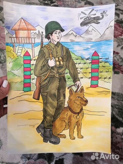Письмо солдату, рисунки