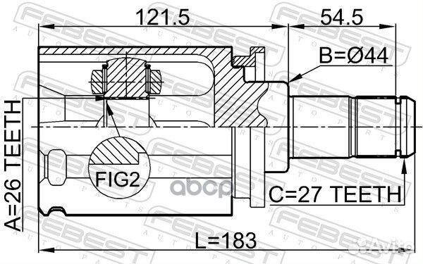 Шрус BMW BMW X5(E70) / (F15) /X6(E71/E72) /X6(F16)