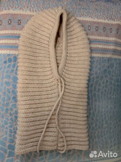 Капор крупной вязки