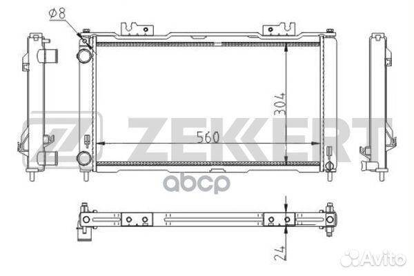 Радиатор охлаждения двигателя LADA Priora (2170