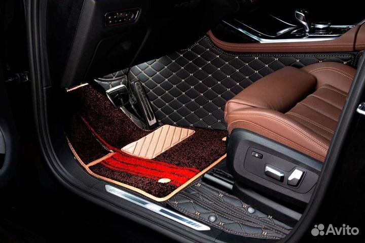3D Коврики Geely Салон Багажник из Экокожи