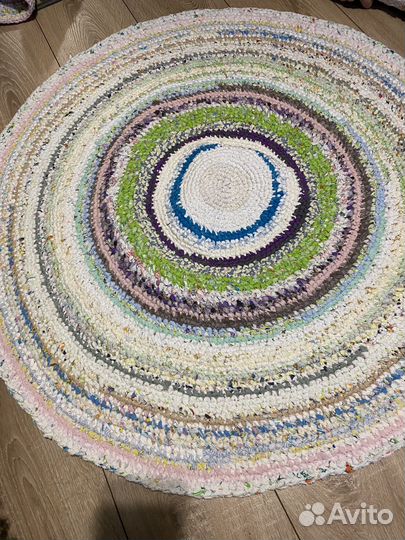 Вязанные коврики крючком