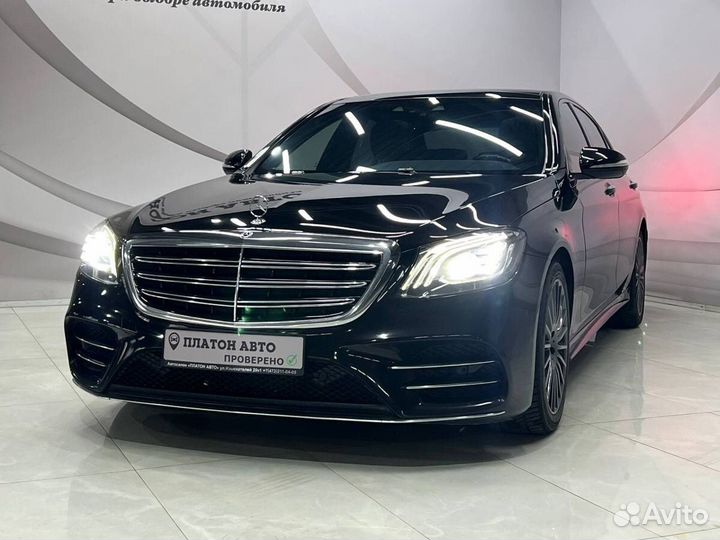 Mercedes-Benz S-класс 2.9 AT, 2018, 125 000 км