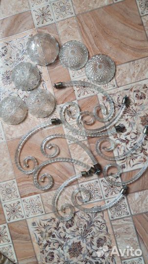 Плафон для люстры ссср.Детали люстр