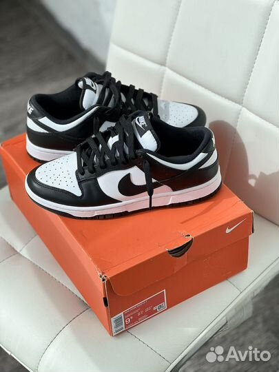 Кроссовки nike dunk low black оригинал