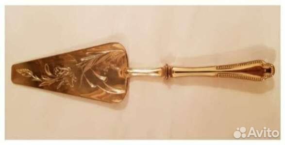 Лопатка сервировочная позолота винтаж