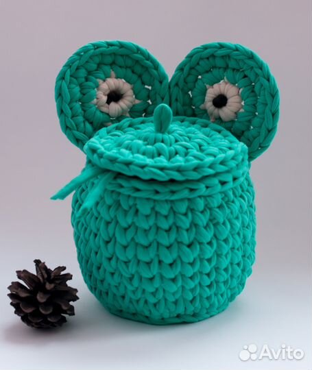 Трикотажные корзины, интерьерные корзины