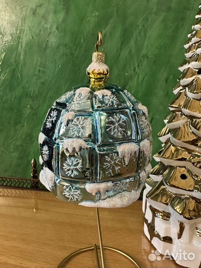 Елочные игрушки стекло польша