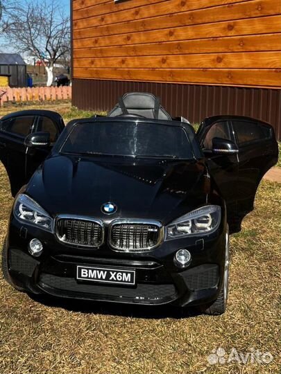 Детский электромобиль bmw x6m машина