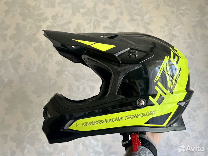 Шлем кроссовый эндуро hizer + Очки для мотокросса