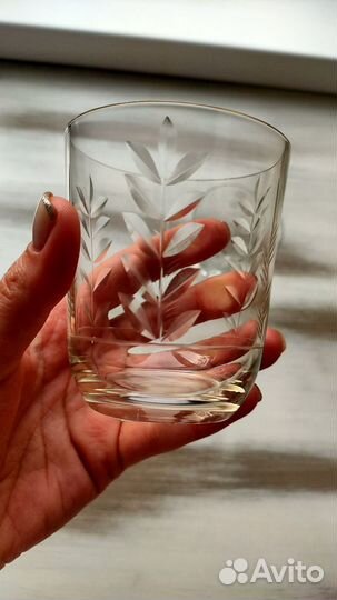 Стакан и рюмка СССР стекло