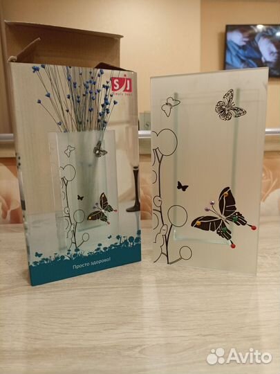 Ваза для цветов стекло