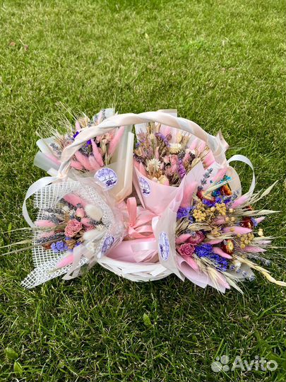 Букеты из сухоцветов