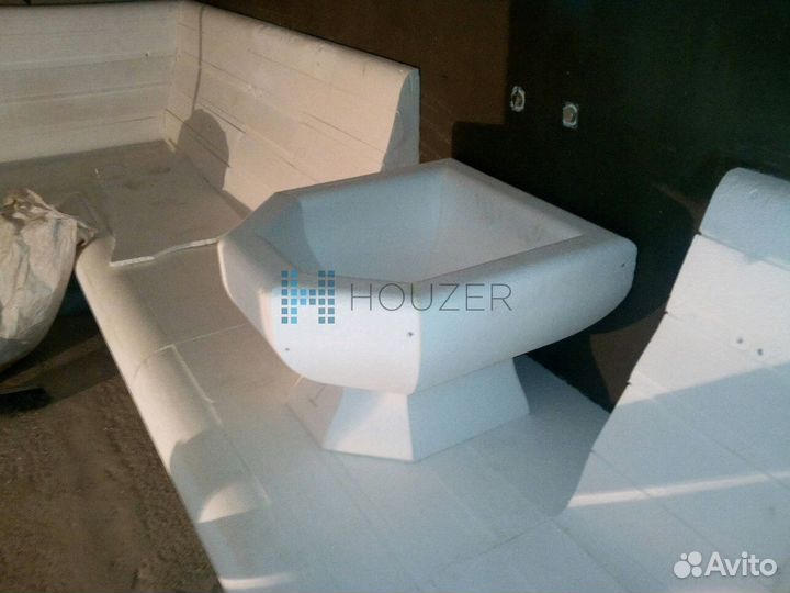 Лежаки для хамам, курны, купола изготовление