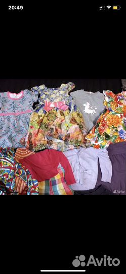 Веши пакетом для девочки 116 122