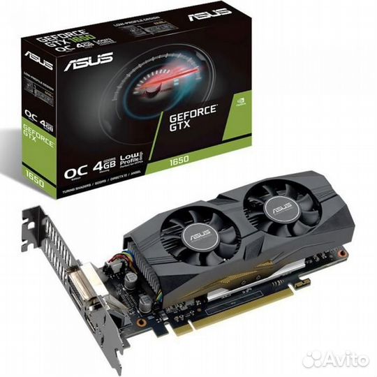 Видеокарта asus GTX1650-O4G-LP-BRK