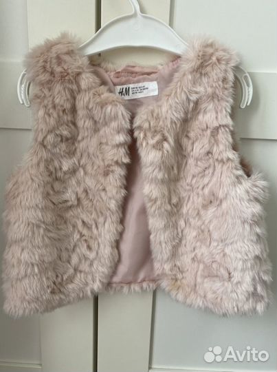 Жилетка меховая для девочки