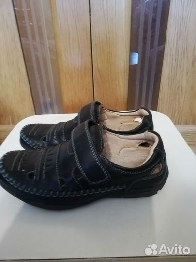 Туфли детские кожаные