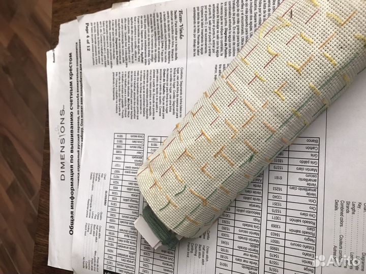 Остатки от набора для вышивания dimensions