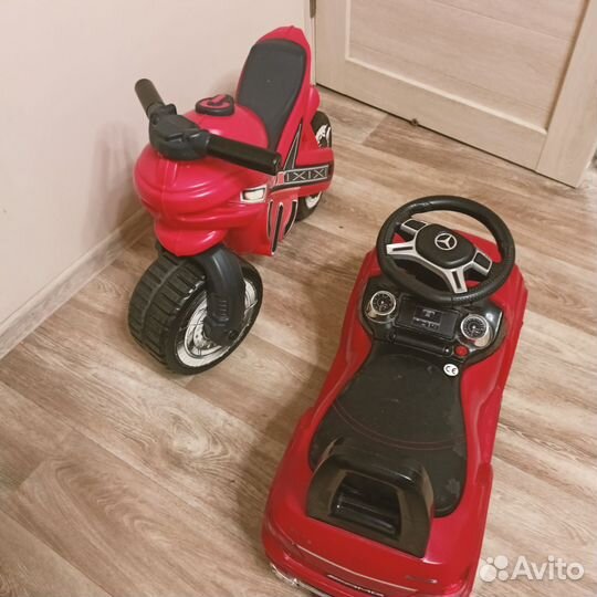 Мотоцикл и машина