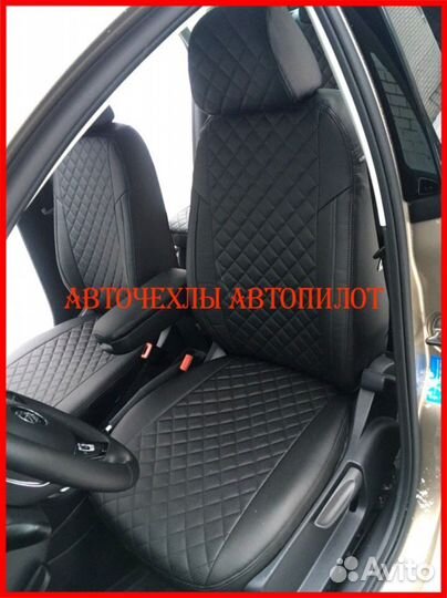 Чехлы Автопилот Volkswagen Polo 5 Hb из экокожи