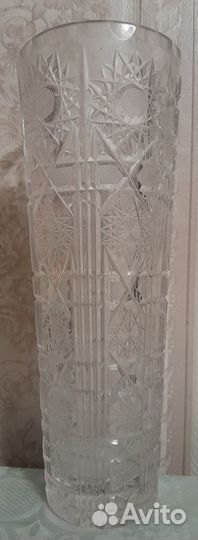 Ваза для цветов хрустальная