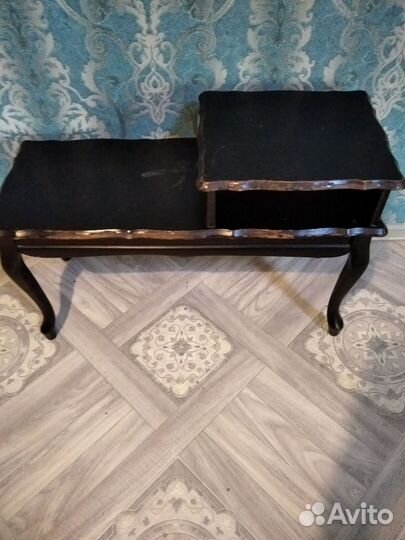 Стол-банкетка дубовая времен СССР