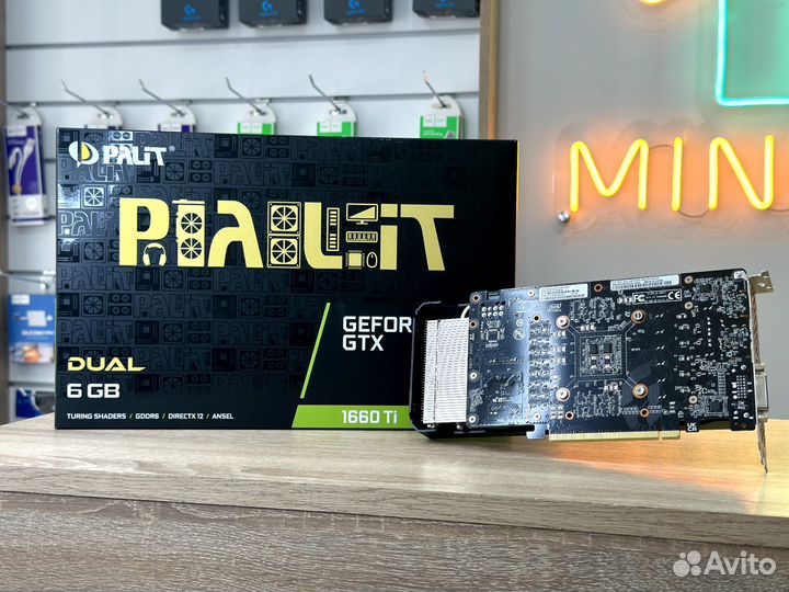 Видеокарта Palit GeForce GTX 1660 Ti Dual