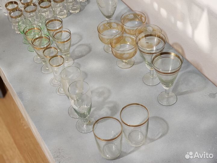 Рюмки СССР, стопки, фужеры