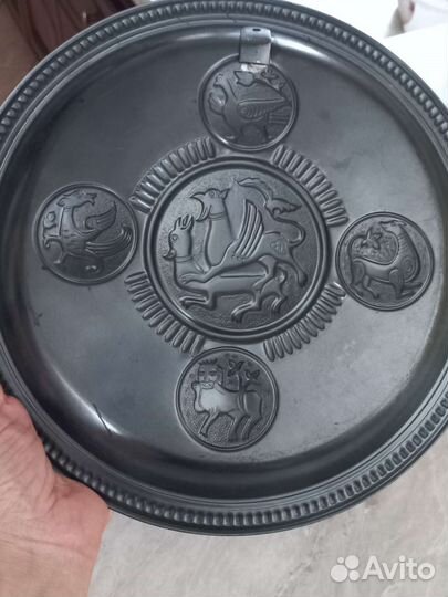 Тарелка панно Владимир медь