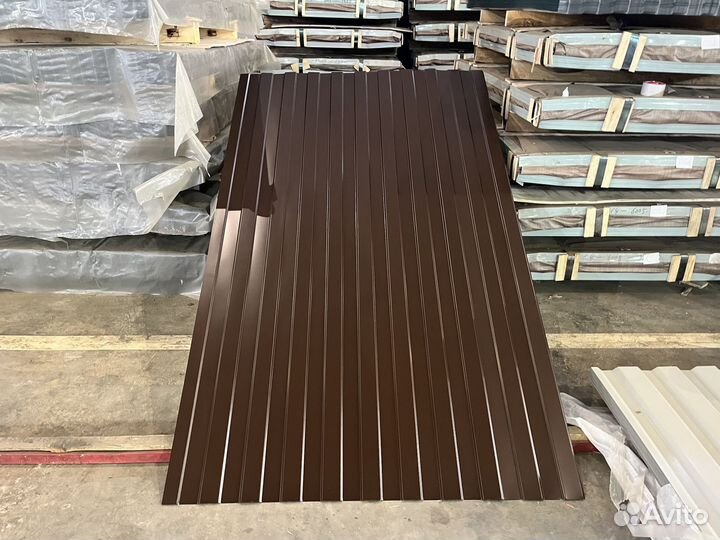 Профнастил коричневый