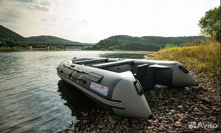 Лодка mishimo river JET470 под водомет серый