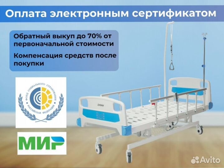 Кровать медицинская функциональная