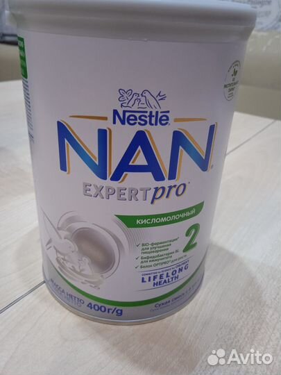 Нан кисломолочный 2