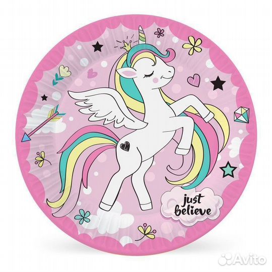 Набор бумажных тарелок 6 шт 