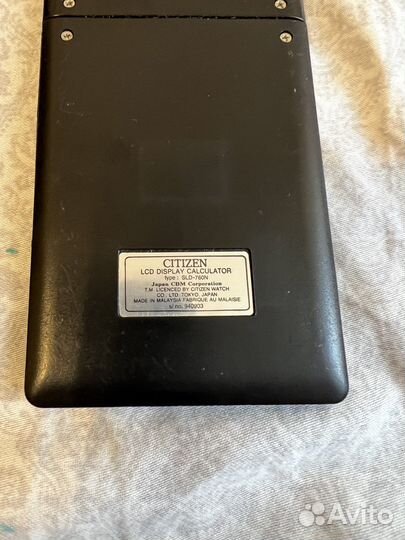 Калькулятор citizen на солнечных батареях