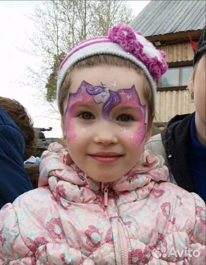 Аквагрим для детей и взрослых, боди арт