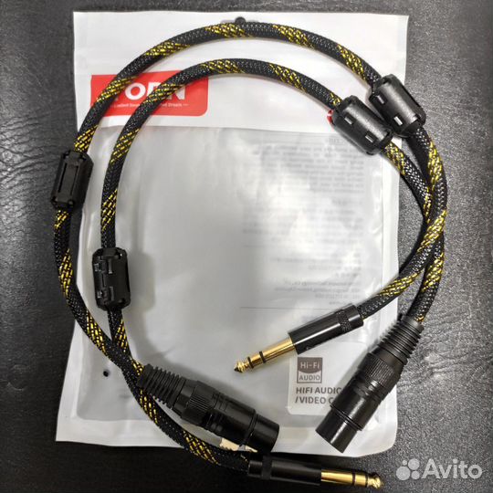 Кабель Jack-XLR(мама) (2 шт.)