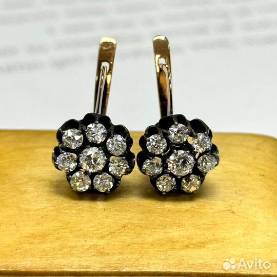 Антик, серьги 