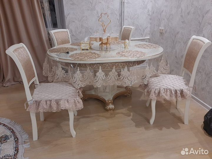 Скатерть силиконовая с кружевом