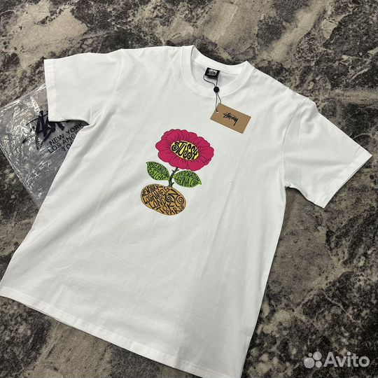 Футболка Stussy Flower Plants vs Zombies Tee