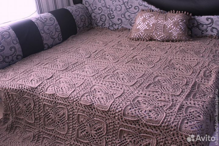 Вяжу покрывала, ковры, пледы, скатерти и многое др