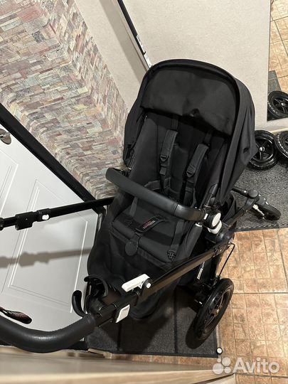 Коляска bugaboo cameleon 3 2в1 черная с аксами