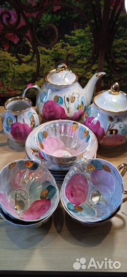 Чайный сервиз СССР агашки дулево 1970