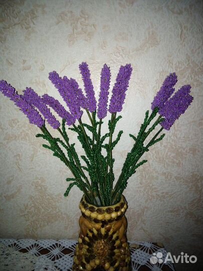 Лаванда из бисера