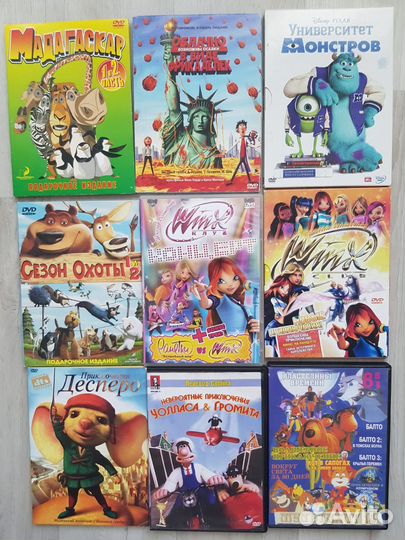 Dvd диски с мультфильмами