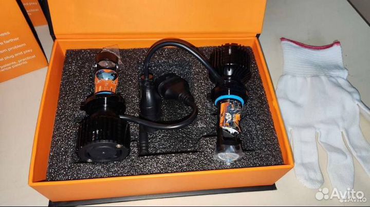 Светодиодные лампы h4 mini линза